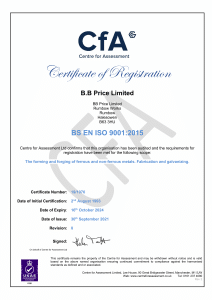 CfA - ISO 9001 - Certificate of Registration