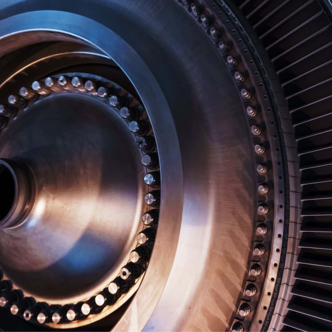 A plane turbine symbolising the applications of closed die forging at B.B.Price