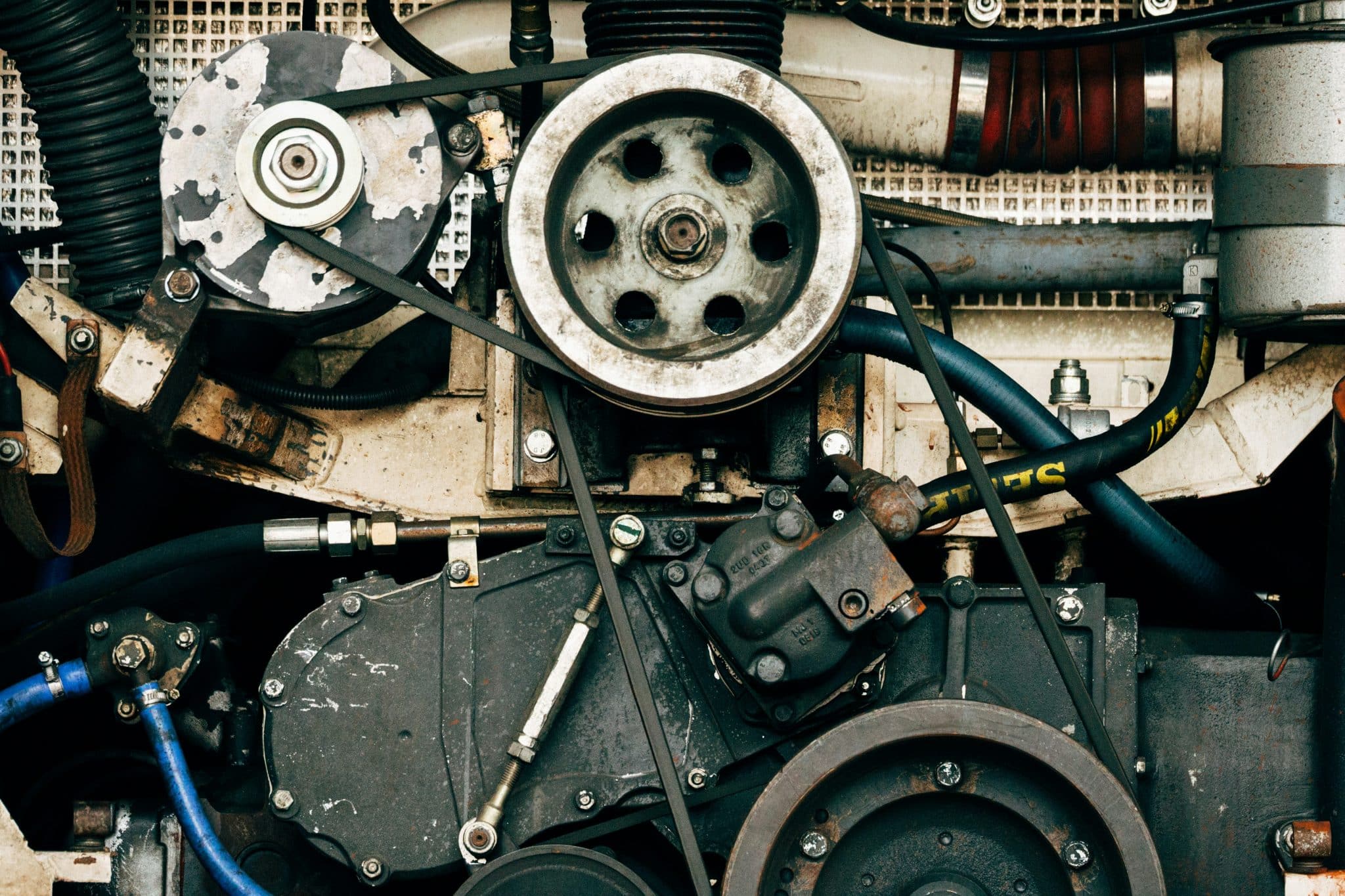A forged engine made with forged metal parts supplied by B.B. Price
