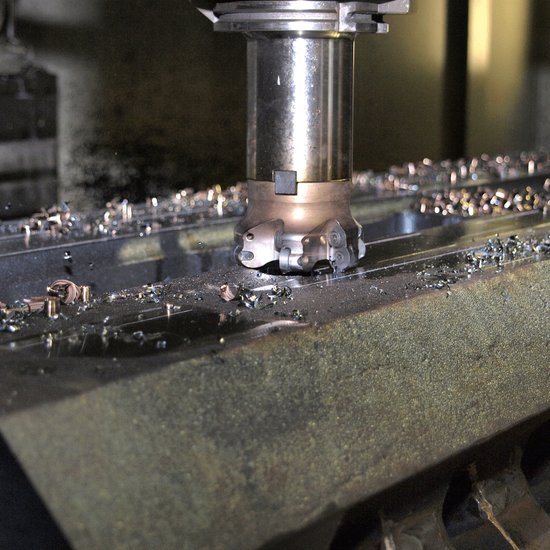 A forged metal component being finished by machining at B.B. Price