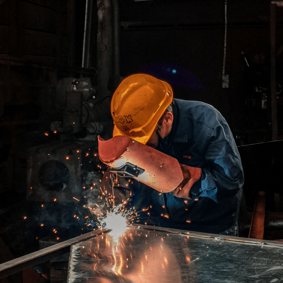 A B.B. Price metal worker carrying out bespoke metal fabrication in Birmingham