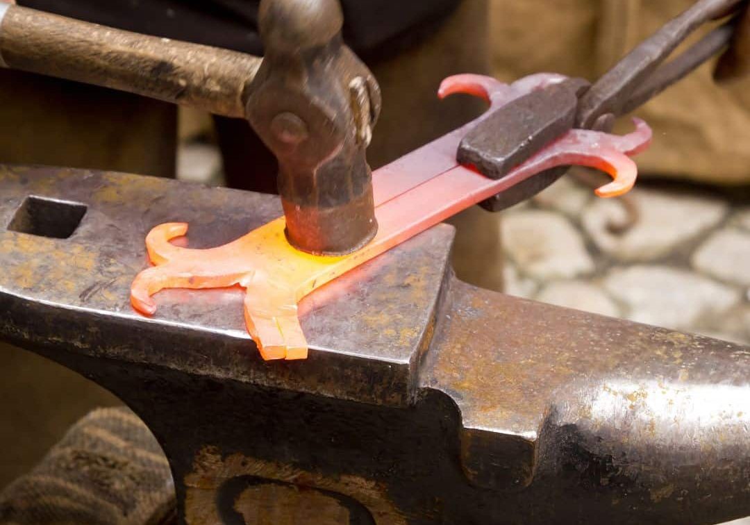 Forged Steel on Anvil