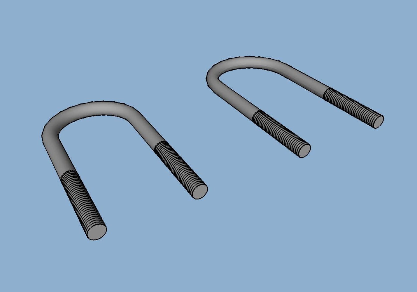 BB Price U Bolts (CAD Drawing)